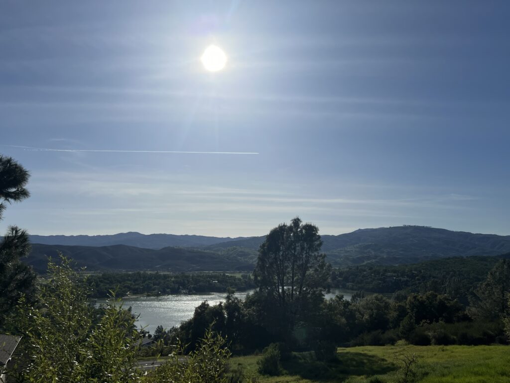 Beautiful fresh air in America at Hidden Valley Lake in Lake County California